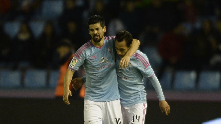 Nolito (l): Match-winner for Celta
