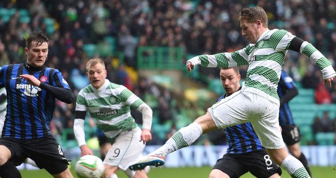 Kris Commons (right) fires home the first goal