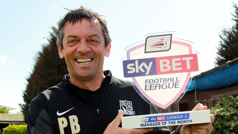 Southend United boss Phil Brown - seven straight wins