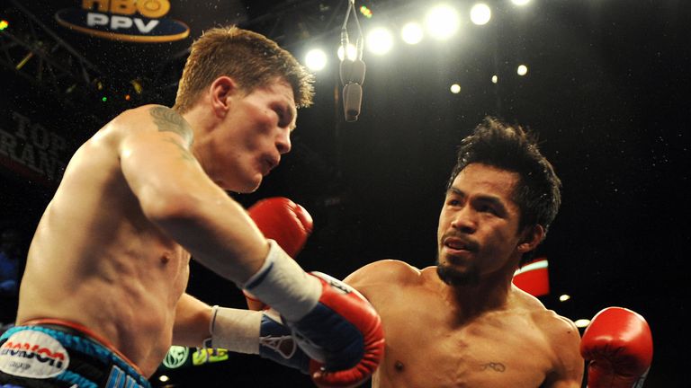 Ricky Hatton was trained by Floyd Mayweather Snr for his 2009 fight against Manny Pacquiao