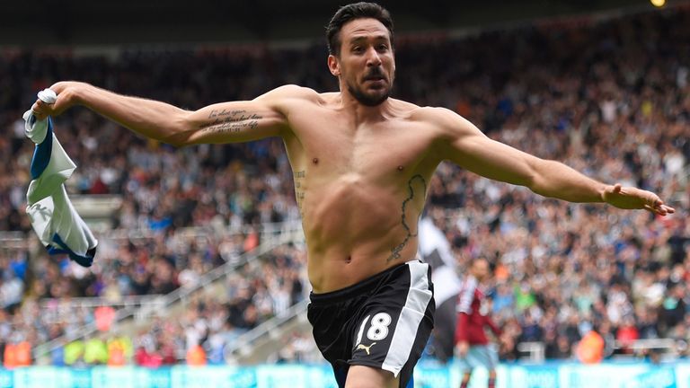 Gutierrez scored 11 goals in 187 league appearances for Newcastle