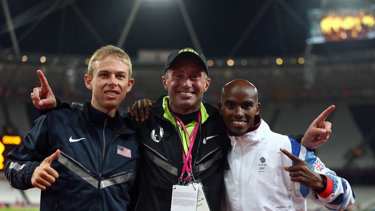 Mo Farah, Galen Rupp and Alberto Salazar