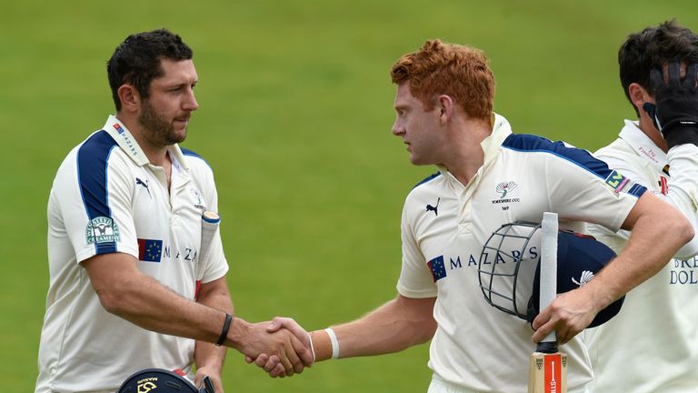 Tim Bresnan and Jonny Bairstow: Yorkshire duo star against Durham