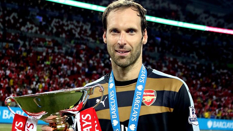 Petr Cech helped Arsenal win the pre-season Emirates Cup and is in line to face Chelsea in the Community Shield