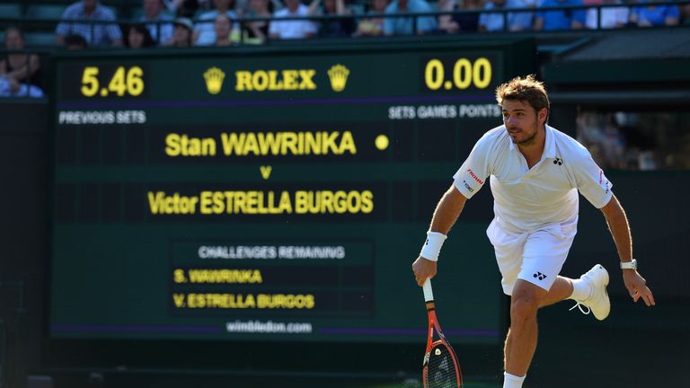 Stan Wawrinka plays Richard Gasquet in the Wimbledon quarter-finals on Wednesday