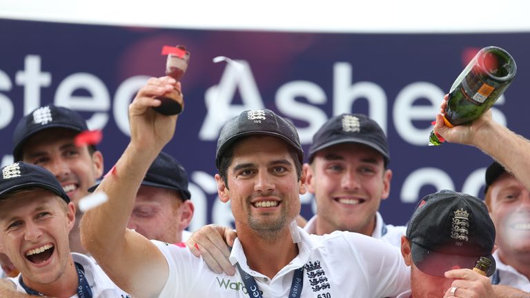 Cook won two Ashes series as captain, in 2013 and 2015