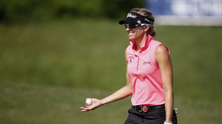 Tamulis celebrates her first victory on the LPGA Tour