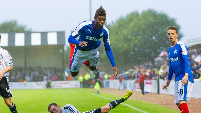 Nathan Oduwa was on loan at Rangers earlier this season