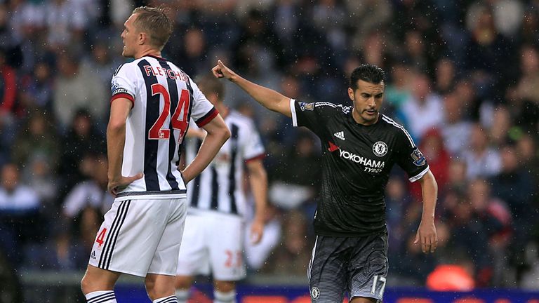 Pedro was named man of the match after scoring on his Chelsea debut
