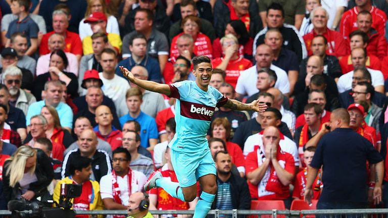 Lanzini put West Ham ahead early on