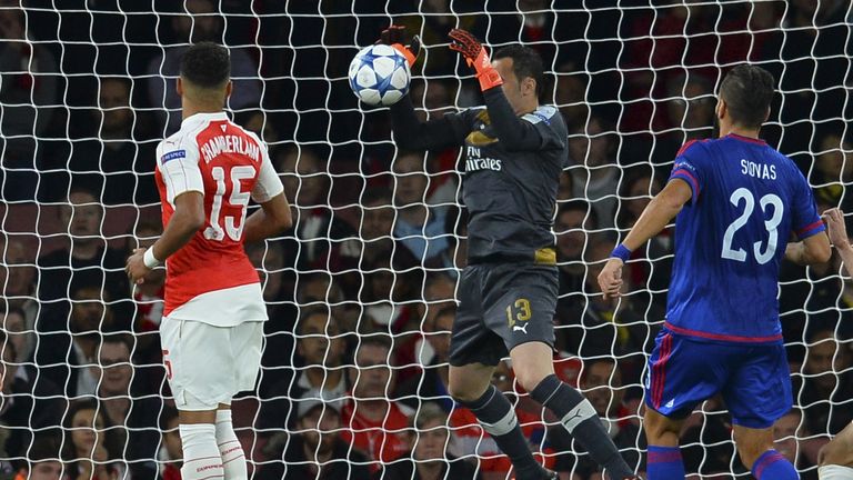 David Ospina came under scrutiny after his mistake against Olympiakos