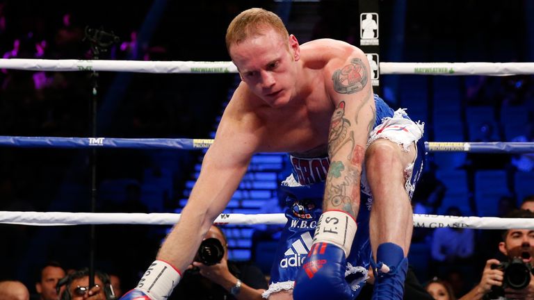 George Groves was knocked down in the first round against Badou Jack
