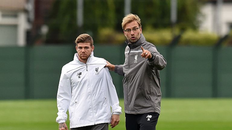 Moreno says Jurgen Klopp (right) has worked with him a lot on the training ground