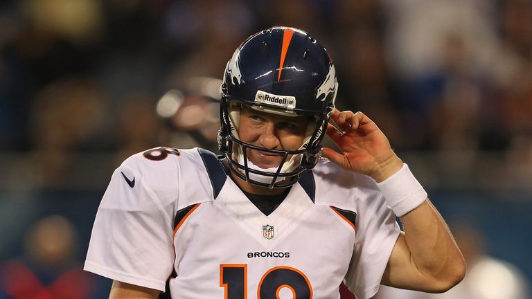 Peyton Manning has thrown 10 interceptions in six games for the Denver Broncos