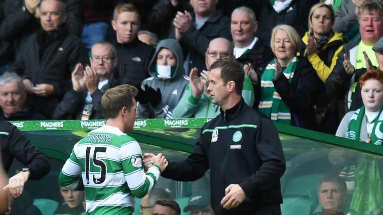 Three days after his angry reaction in Norway, Commons and Deila were much happier again