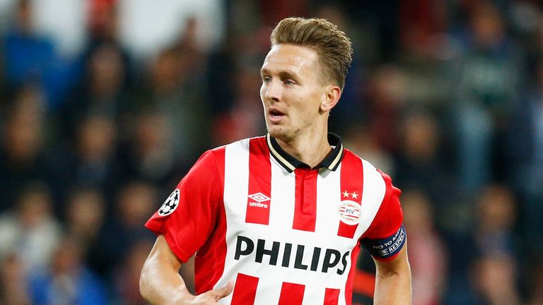 Luuk de Jong opened the scoring for PSV against Nijmegen