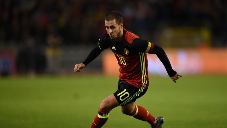 Chelsea forward Eden Hazard was picked in Belgium's 23-man squad