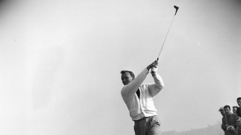Defending champion Arnold Palmer cruised to a six-shot win in The Open at Royal Troon in 1962