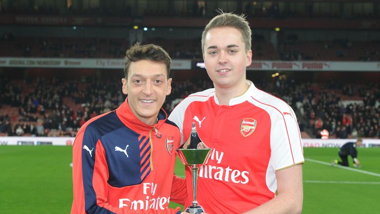 Mesut Ozil won the PFA Fans' Player of the Month for November