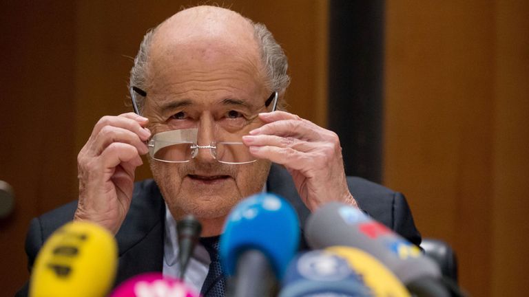 Blatter is one of three men accused of wrongly profiting by &#163;55m from FIFA