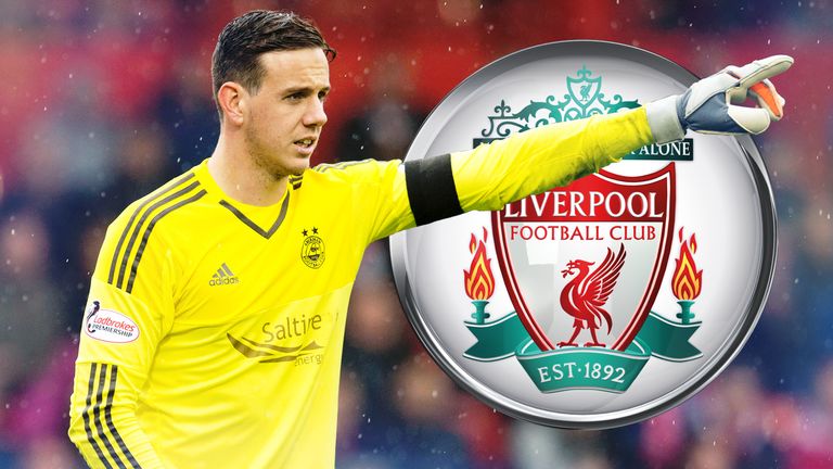 Danny Ward is in form for Aberdeen and hoping for a chance at Liverpool