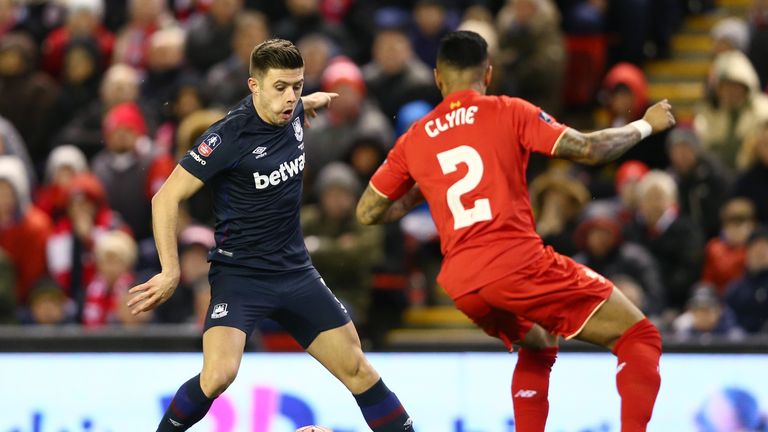 Aaron Cresswell's teasing cross in the first half nearly set up Valencia for the opener