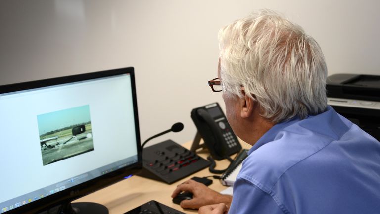 Charlie Whiting analyses the canopy protection tests
