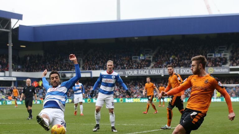 James Henry has his cross blocked by James Perch