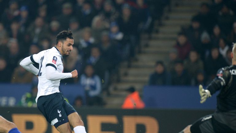 Nacer Chadli slots home Tottenham's second at Leicester