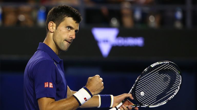 Novak Djokovic completed a superb semi-final win over Roger Federer