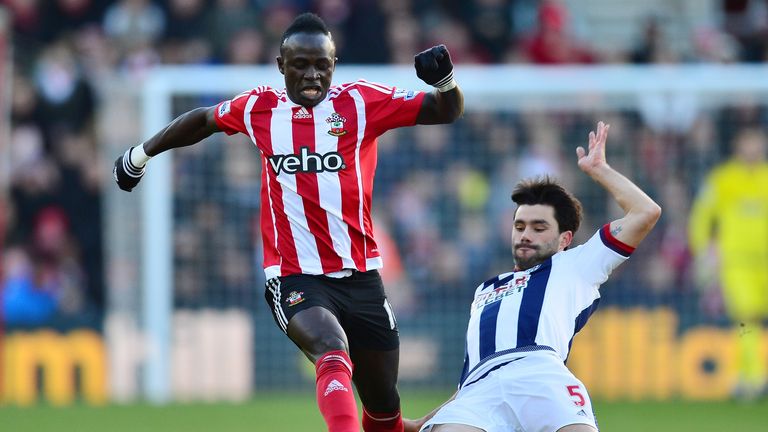 Sadio Mane was a constant threat on the break for Southampton