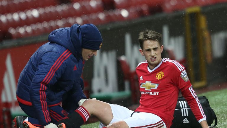 Adnan Januzaj receives treatment