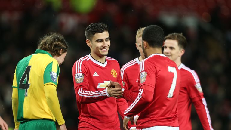 Pereira celebrates scoring the fourth goal