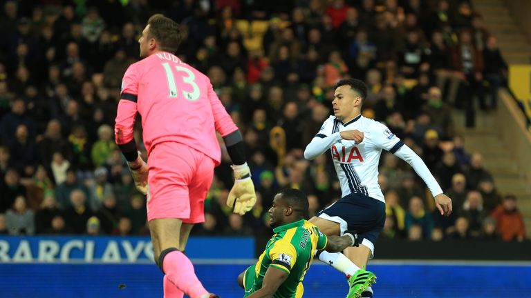 Alli reacted quickest to break the deadlock