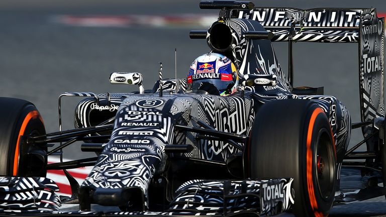 Red Bull ran their new car in a disguised livery at winter testing last year