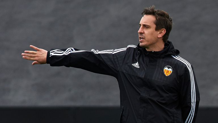 Gary Neville was appointed as Valencia head coach in December