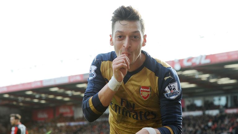 Mesut Ozil has more assists than anyone else this season 