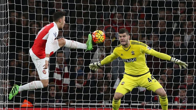 Southampton's Fraser Forster has picked up the player award