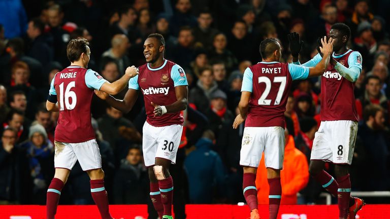 Michail Antonio opened the scoring on the stroke of half-time