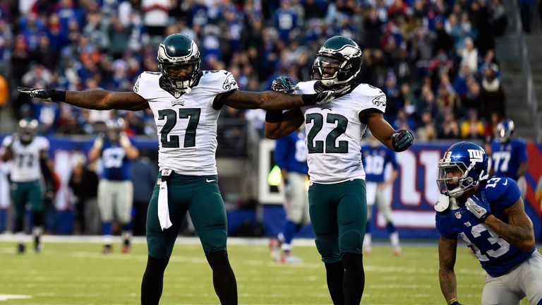 Malcolm Jenkins (left) is the key man on the Eagles defense