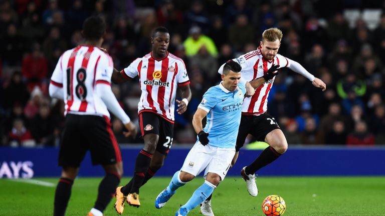 Sergio Aguero and Jan Kirchhoff had big chances