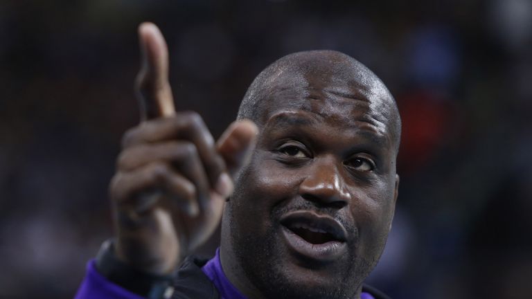 Shaquille O'Neil made a surprise appearance at WrestleMania 32