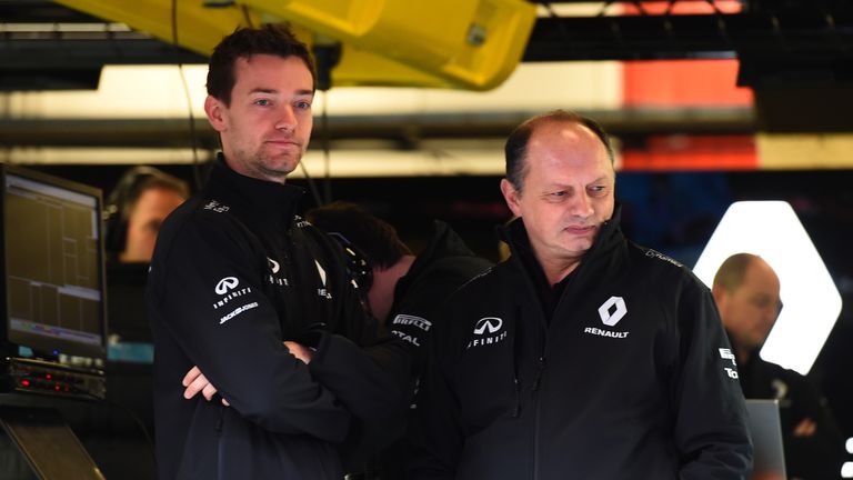 Frederic Vasseur (right) is the new racing director at Renault