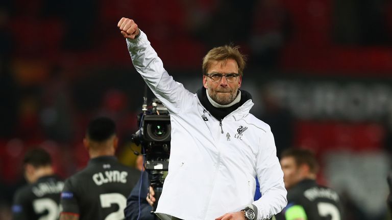 Jurgen Klopp salutes Liverpool
