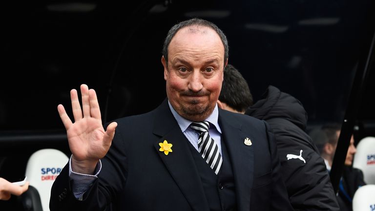 Rafael Benitez took charge of his firstTyne-Wear derby