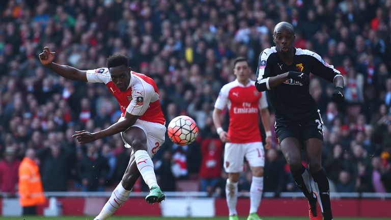 Danny Welbeck missed a superb chance to equalise after halving the deficit