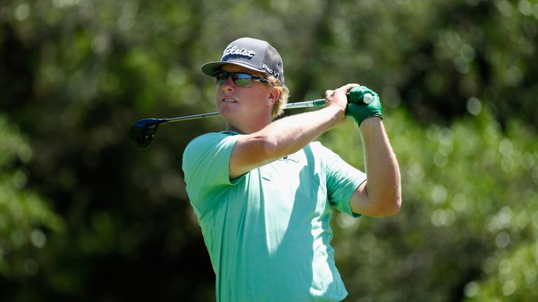 Charley Hoffman set the clubhouse pace with a round of 66