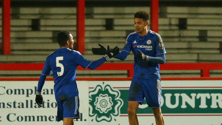Jake Clarke-Salter (right) has featured for Chelsea U21s and won praise from John Terry