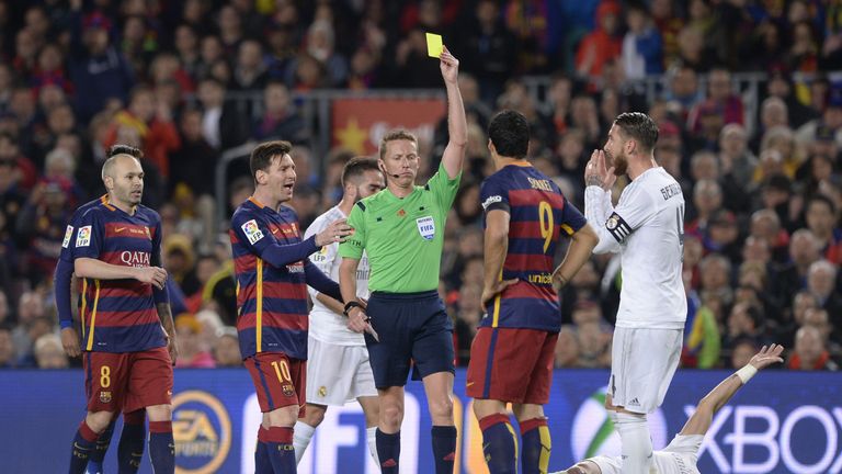 Ramos and Luis Suarez were locked in a running battle all game