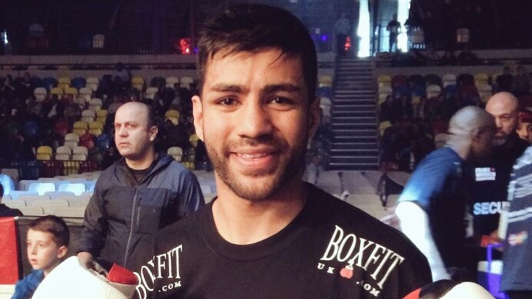 Sanjeev Singh Sahota was victorious on his pro debut